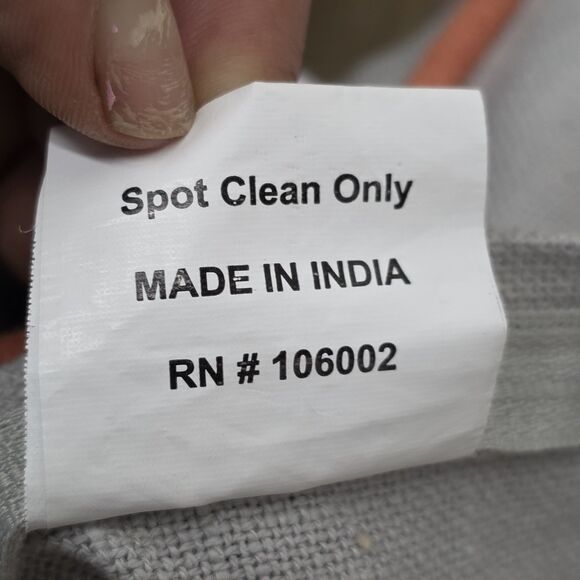 Artistic Accent Floral Print Embroidered Decorative Pillow Cover 18x19 In... - Picture 9 of 12